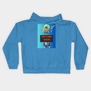 ET We come in peace Kids Hoodie